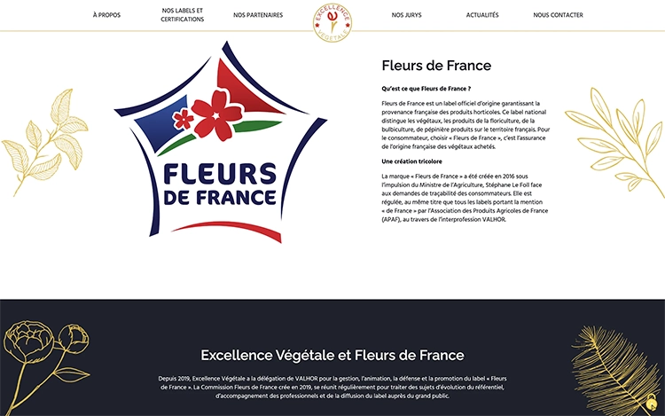 Création du site internet Wordpress d'Excellence Végétale