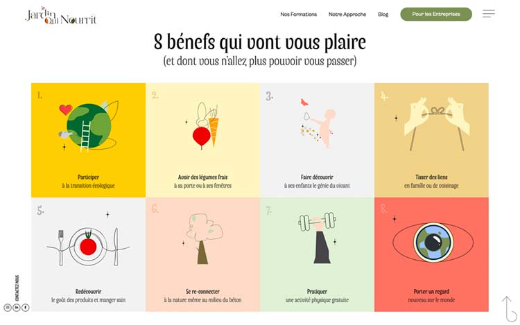 Création du site internet Wordpress du Jardin qui Nourrit